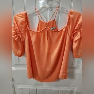 Naked Zebra off the shoulder blouse